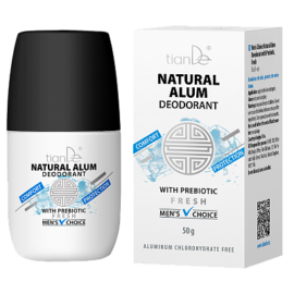 Kamencový dezodorant s prebiotikami Men's Choice, sviežosť, 50 g
