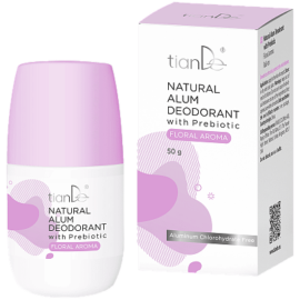 Kamencový dezodorant s prebiotikami, kvetinová vôňa, 50 g