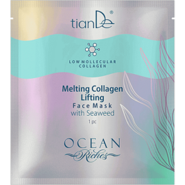 Topiaca kolagénová liftingová pleťová maska ​​s morskými riasami, 1 ks