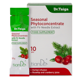 Tekutá bylinná sezónna zmes s extraktom jedľového ihličia, 100 g (10 kusov po 10 g)